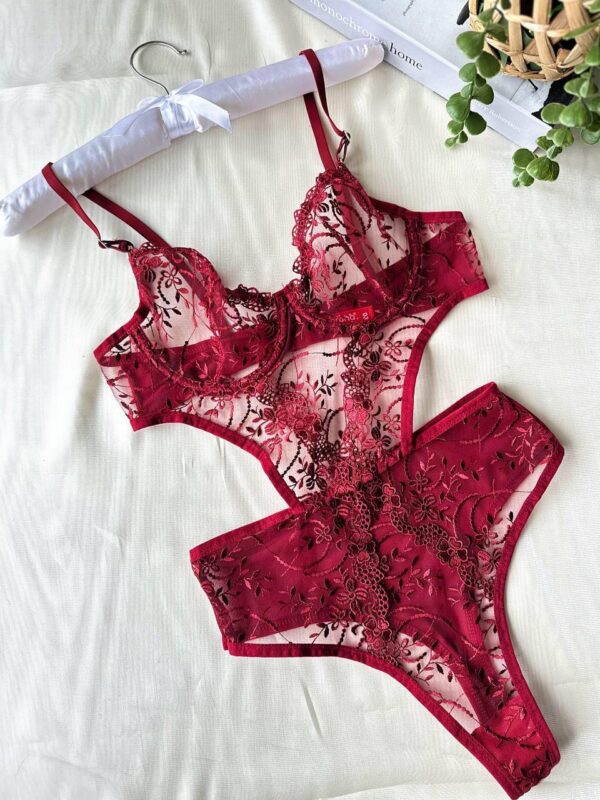 arias closet cicek desenli bordo bodys ab4 4f