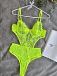 Aria’s Closet Çiçek Desenli Yeşil Bodysuit