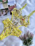 Aria’s Closet Sarı Çiçek Desenli Bodysuit