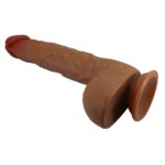 Belden Bağlamalı USB Şarjlı 25 cm Oynar Başlı İleri Geri Hareketli Titreşimli Dildo – Wilks