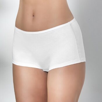 PAMUKLU BOXER KÜLOT BEYAZ (MGP2963)