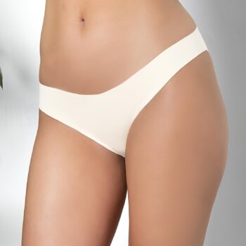 3'LÜ DİKİŞSİZ, İZ YAPMAZ, LAZER KESİM, SLİP KÜLOT EKRU (MGP21261)