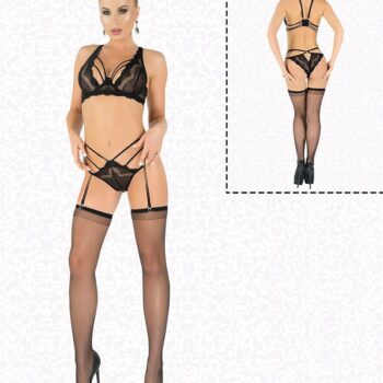 Aria's Closet Fantazi Erotik Dantelli Jartiyer Takım