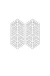 Beyaz Reflektörlü Modern Geometrik Küpe