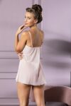 TRANSPARAN MİNİ BOY BABYDOLL VE STRİNG TAKIM SOMON (MGP32042)