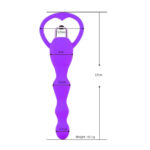Backpart Titreşimli Boğumlu Halkalı Anal Tıkaç – Mor