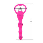 Backpart Titreşimli Boğumlu Halkalı Anal Tıkaç – Pembe