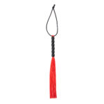 Fetilux Tüylü Silikon 23cm Mini Kırbaç – Kırmızı