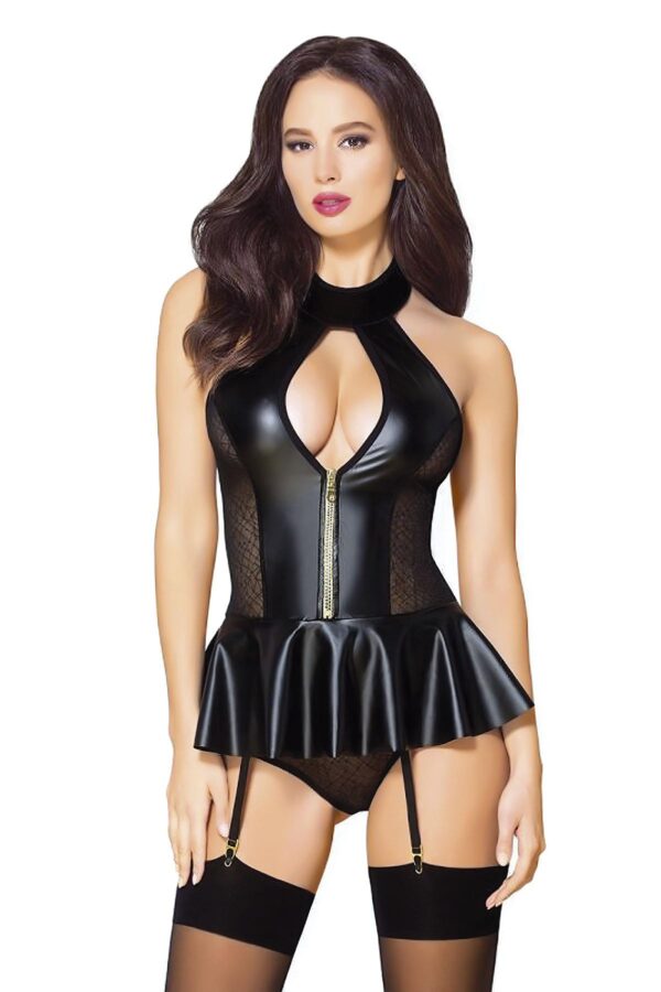 arias closet siyah gogus dekolteli yan 4320