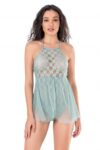 Aria’s Closet Aqua Bodysuit Gecelik