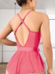 Aria’s Closet Gül Kurusu Dantel İşlemeli Kurdelalı Fantezi Tül Babydoll