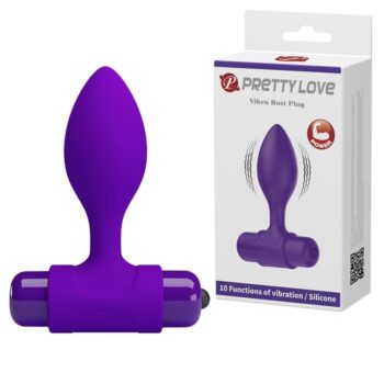 10 Fonksiyonlu Titreşimli Anal Plug - Mavi