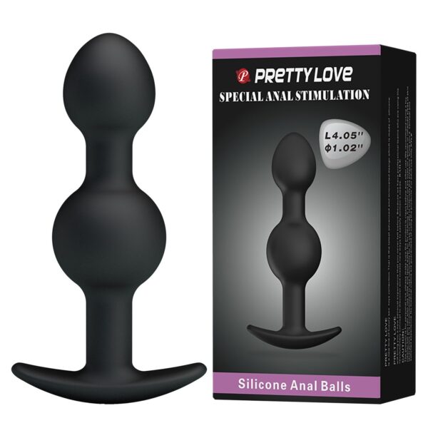 104 cm cift bilyeli bogumlu silikon anal plug 01