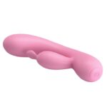 12 Fonksiyonlu USB Şarjlı Çift Uyarımlı Tavşan Vibratör – Hugo (Pembe)