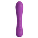 12 Fonksiyonlu USB Şarjlı Yumuşak Silikon Vibratör – Elsa (Mor)