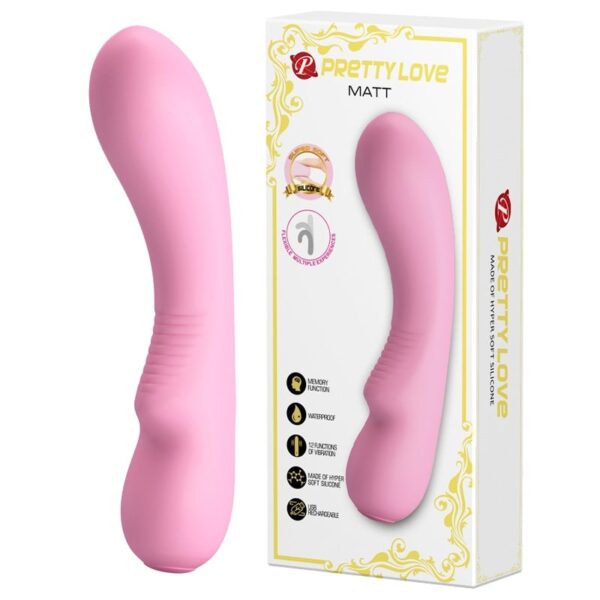 12 fonksiyonlu usb sarjli yumusak silikon vibrator matt pembe 01