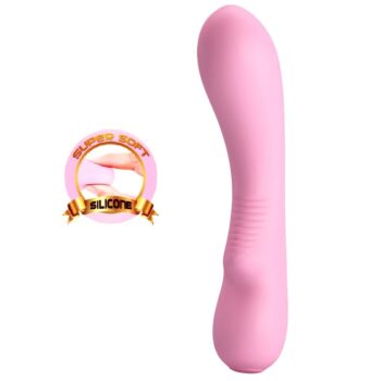 12 fonksiyonlu usb sarjli yumusak silikon vibrator matt pembe 02