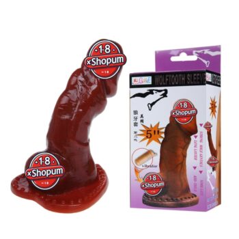 13,3 cm Ultra Realistik Titreşimli Kahverengi Dildo Penis Kılıfı