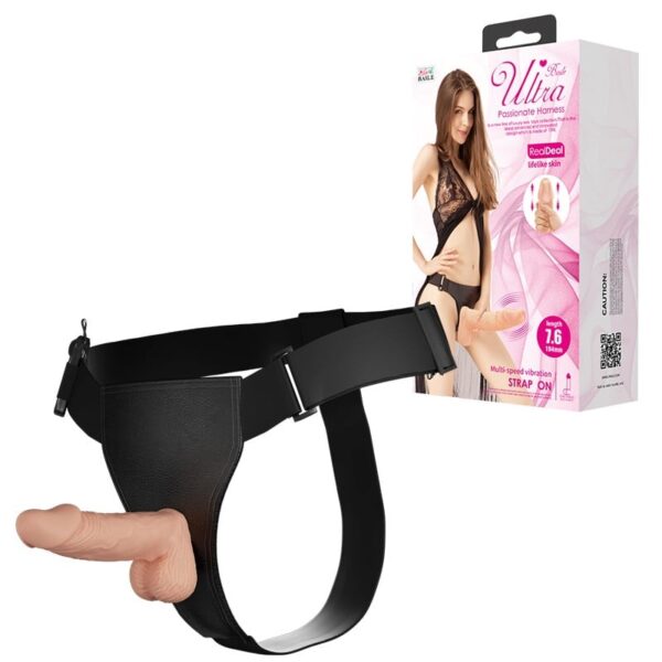 194 cm belden baglamali ici dolu titresimli strapon penis 01