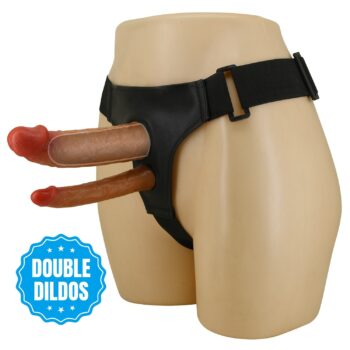 215 cm belden baglamali cift dildolu ici bos strapon penis 02