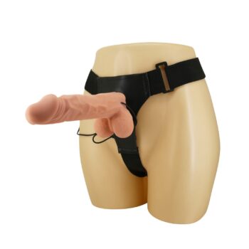 24 cm belden baglamali ici dolu titresimli buyuk strapon penis 07