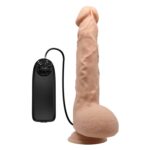 24 cm Titreşimli Realistik Belden Bağlamalı Vantuzlu Dildo Penis – Jason