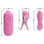 Romantic Wave – USB’den Şarjlı Titreşim & Elektro Şok Mandallı Göğüs Uyarıcı