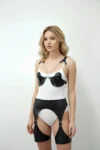 Erotik Deri Jartiyer Harness Takım