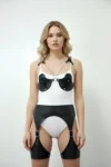 Erotik Deri Jartiyer Harness Takım