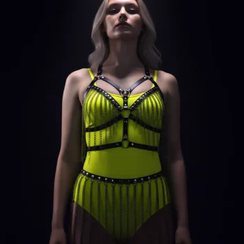 zincirli harness takim deri zincirli etek takim apft496 harness takm angels passion 132390 41 B